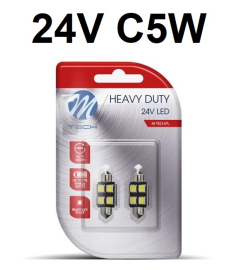 LED AUTO SIJALICA C5W 24V 36MM BELA LB9328W M-TECH